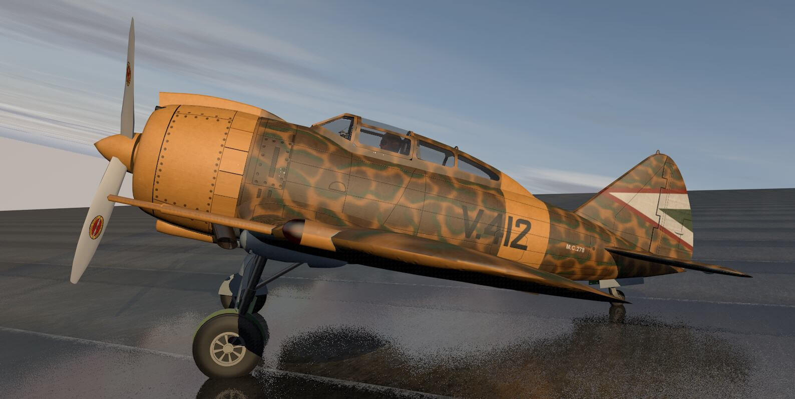 Reggiane Re2000 Heja 3D Model by ChipBassChaos