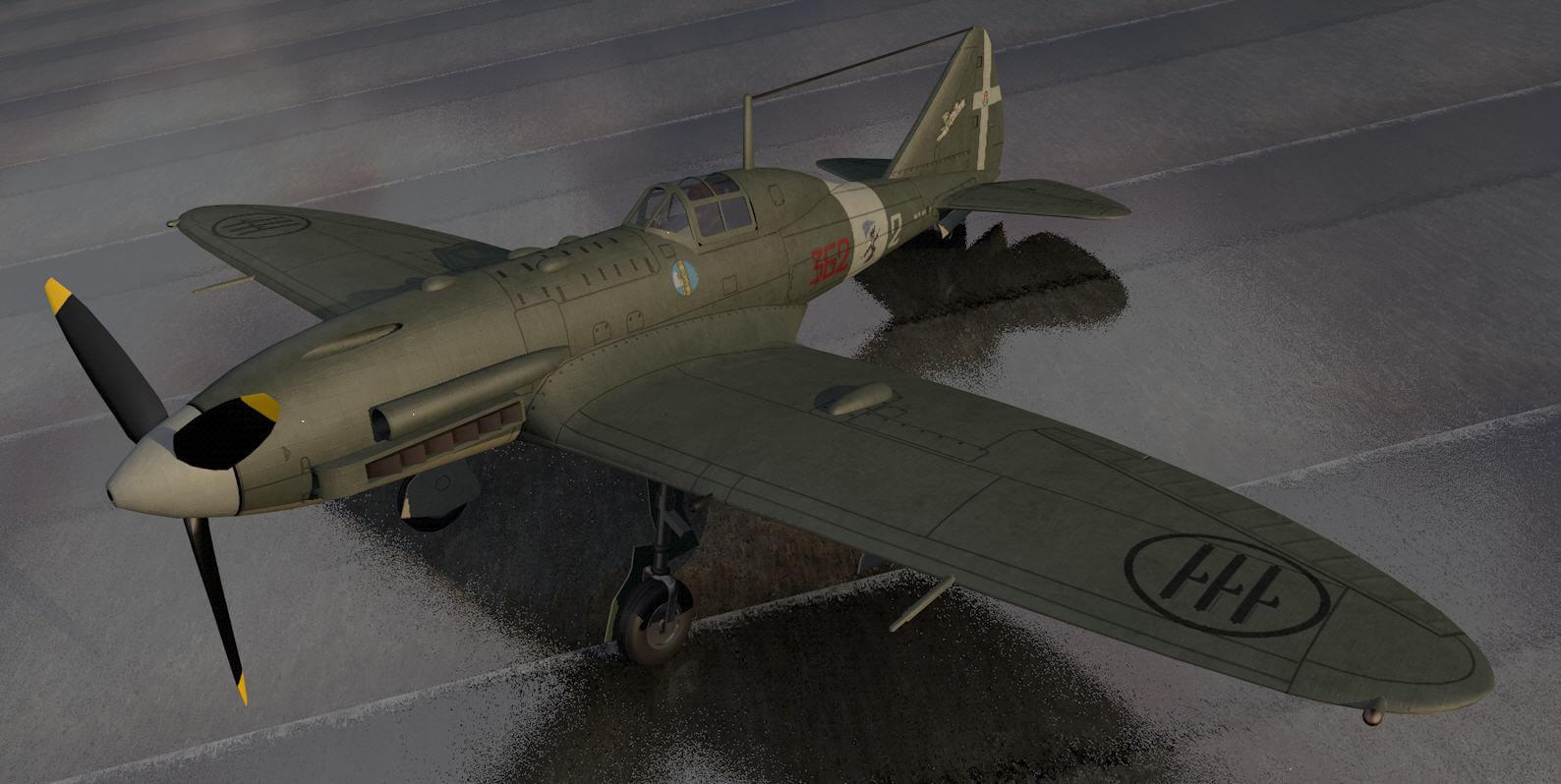 Reggiane Re-2005 Sagittario 3D Model by ChipBassChaos