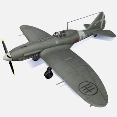 Reggiane Re-2005 Sagittario 3D Model by ChipBassChaos