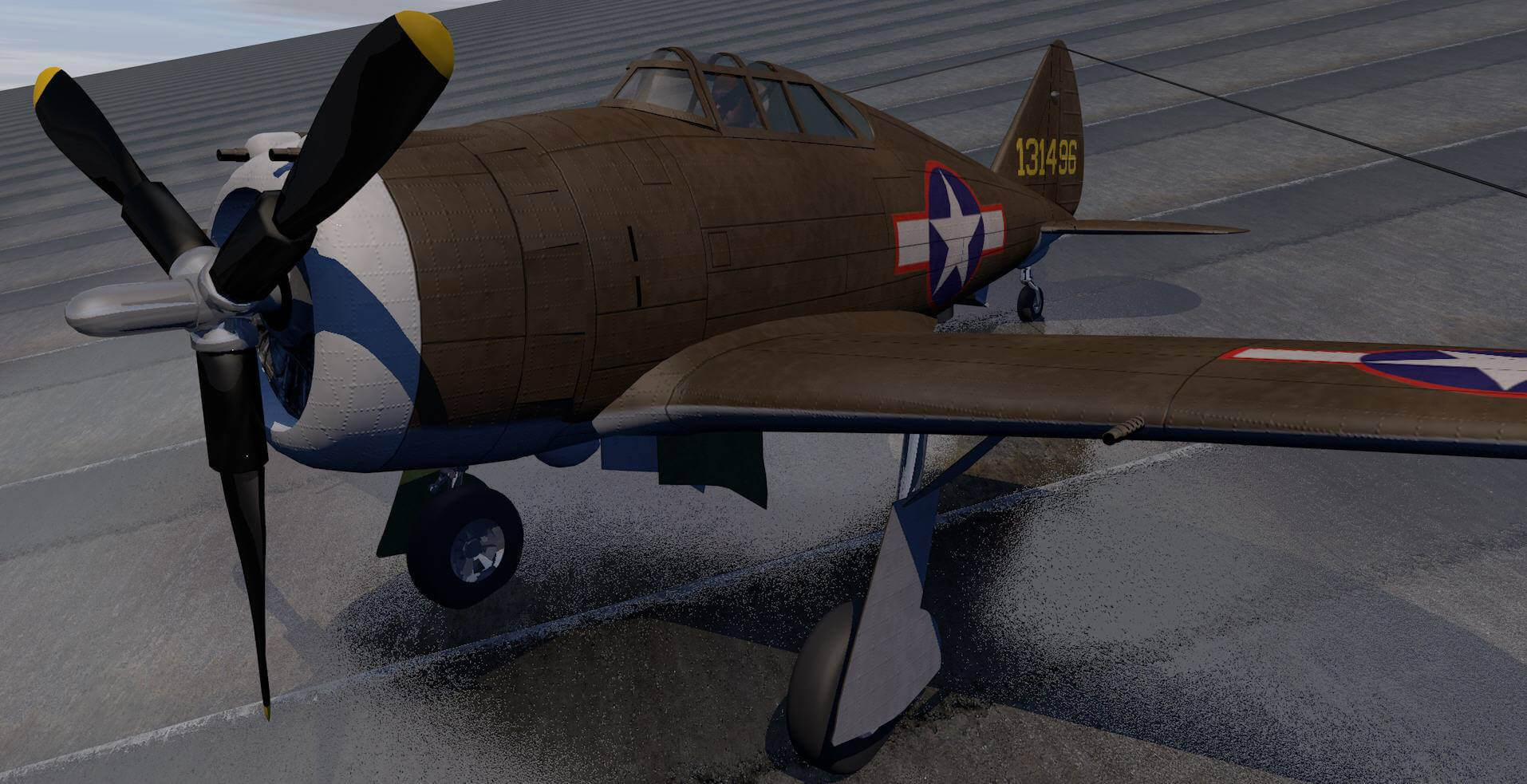Republic P-43 Lancer 3D Model by ChipBassChaos
