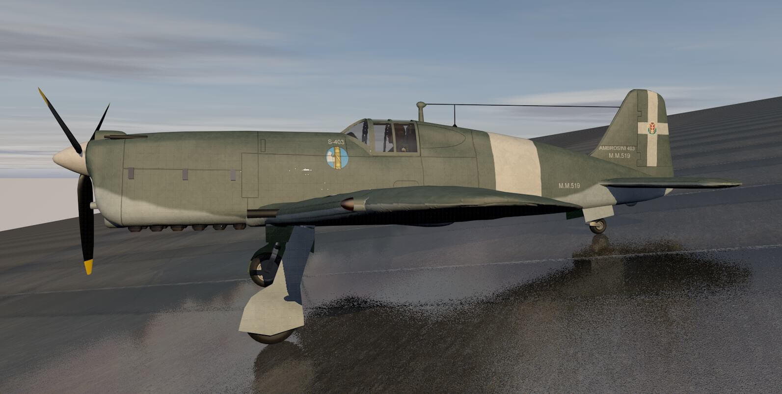Sai Ambrosini S-403 Dardo 3D Model by ChipBassChaos