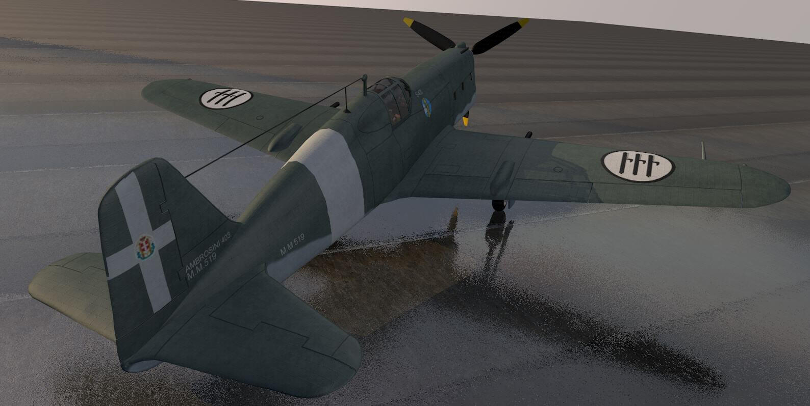 Sai Ambrosini S-403 Dardo 3D Model by ChipBassChaos