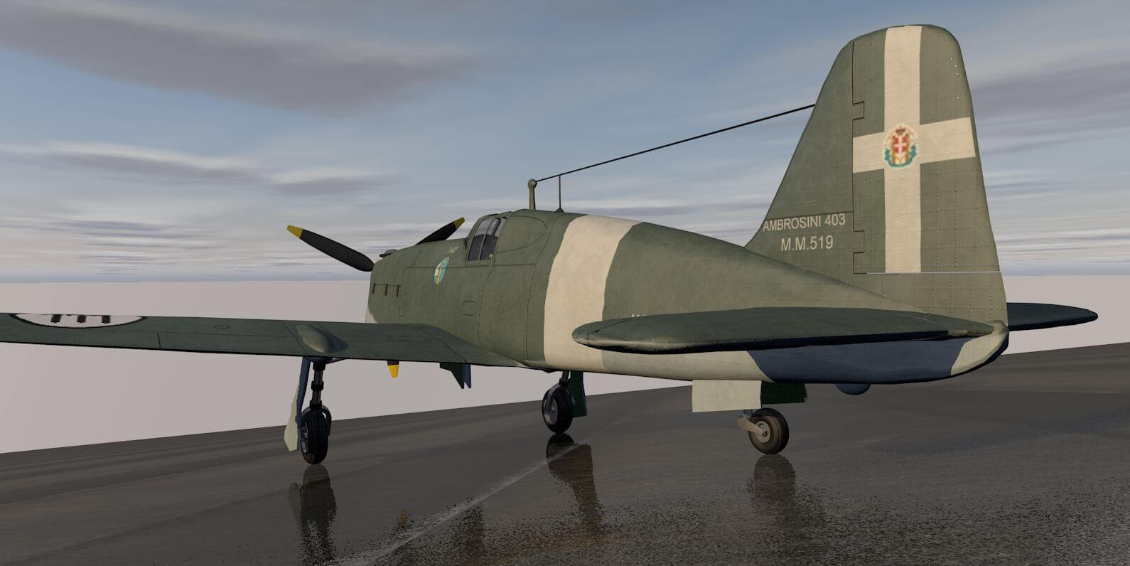 Sai Ambrosini S-403 Dardo 3D Model by ChipBassChaos