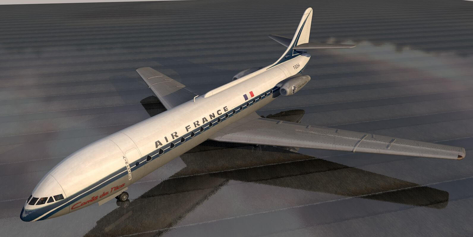 Sud Aviation SE210 Caravelle III 3D Model by ChipBassChaos