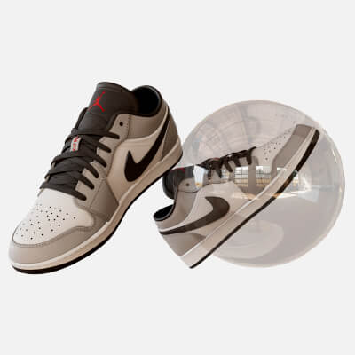 Air Jordan Low Light Smoke Gray Shoes Model
