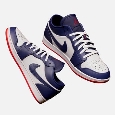 Air Jordan Low Obsidian Embe Glow Shoes
