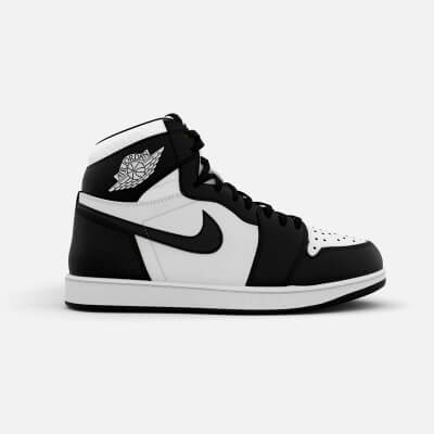 Airjordan 1 Retro Highog Black White