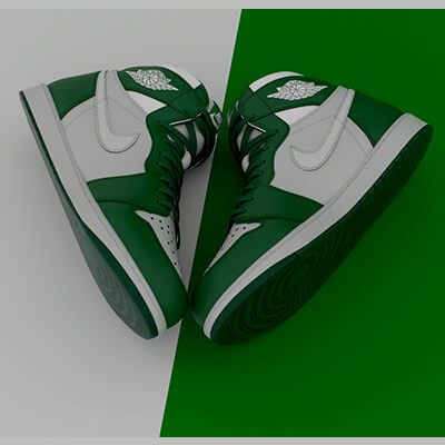 Airjordan 1 Retro Highog Color Green