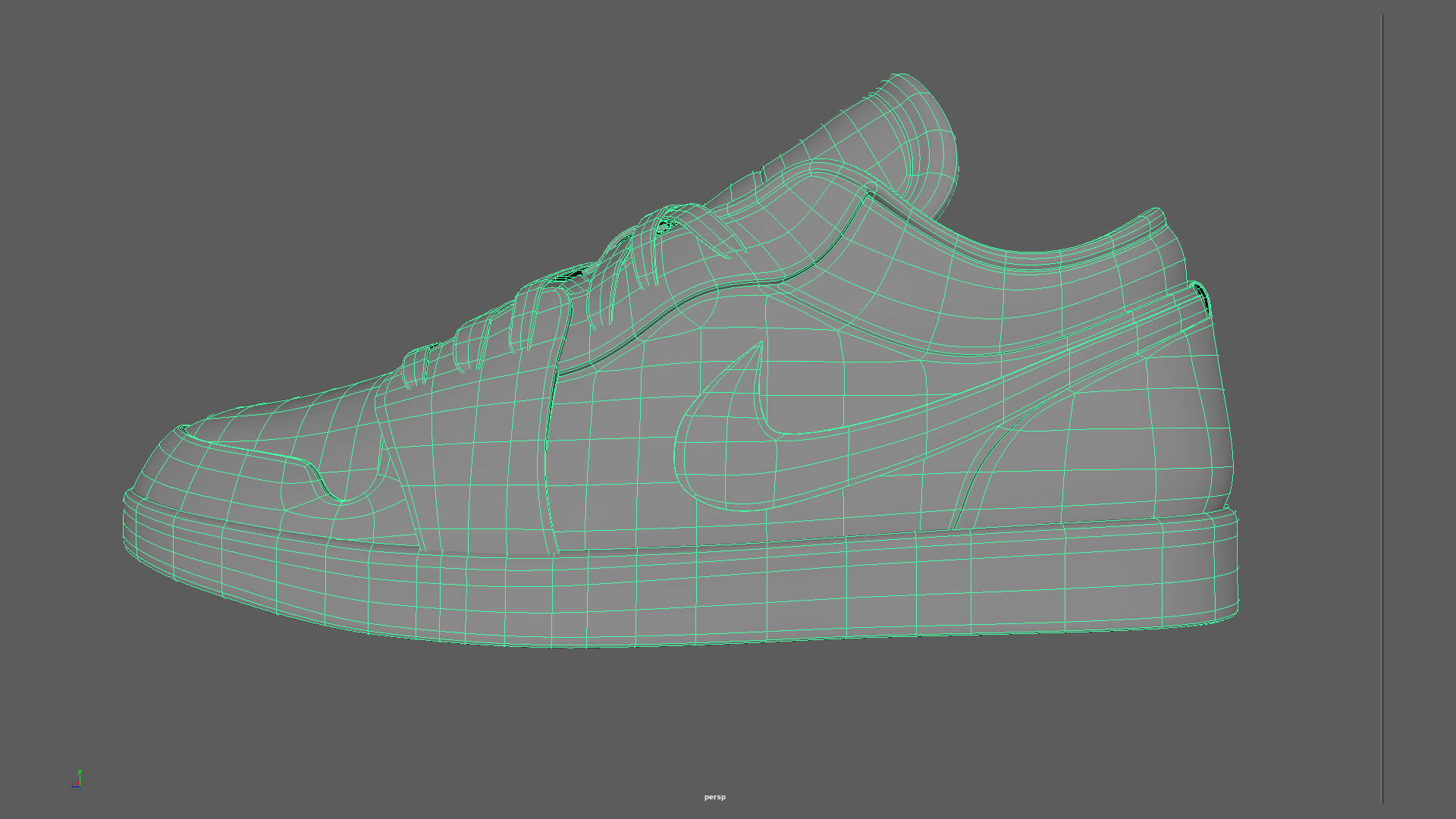 White Univeristy Nike Shoes - 3D Model by chitam