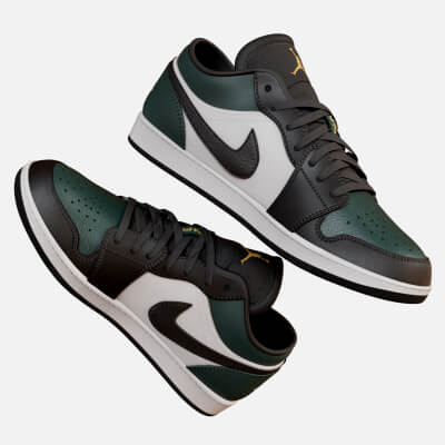 Nike Jordan Low Green Toe Sneaker