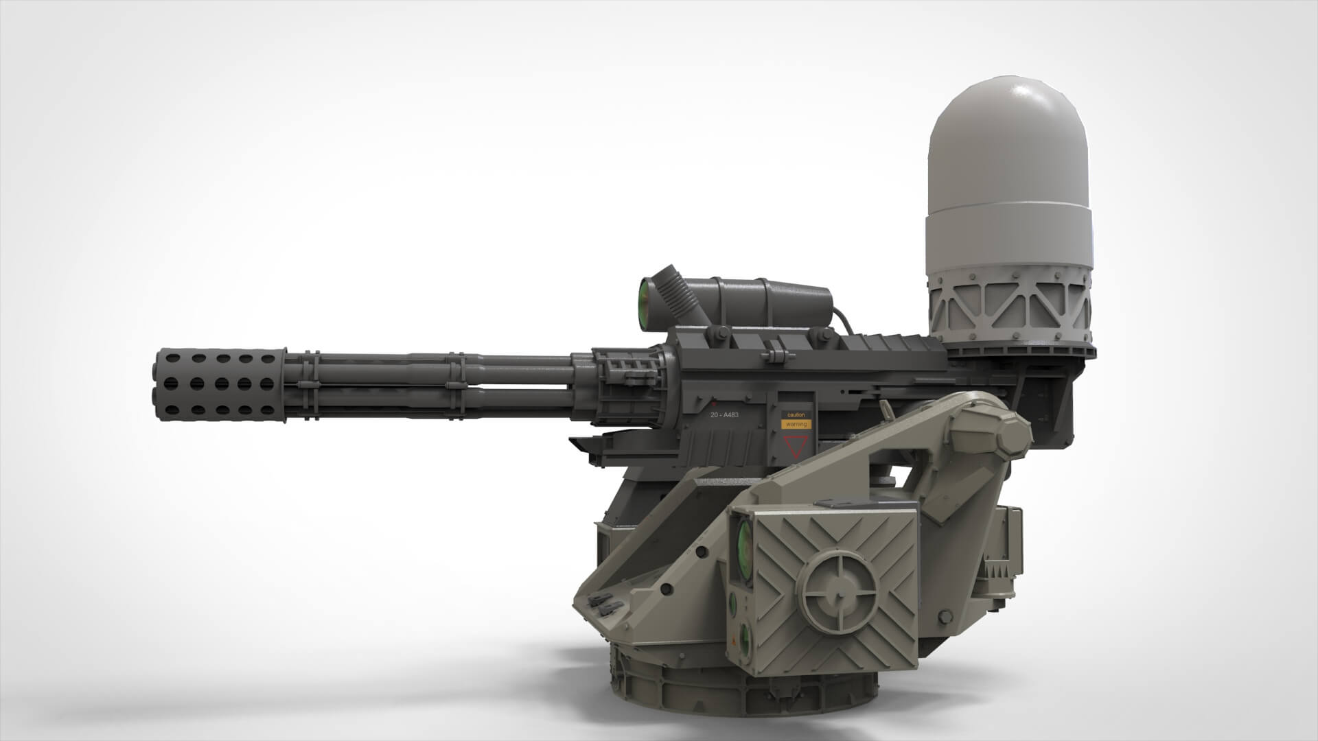 turret 4 3D Render, Digital Art by Chtazi