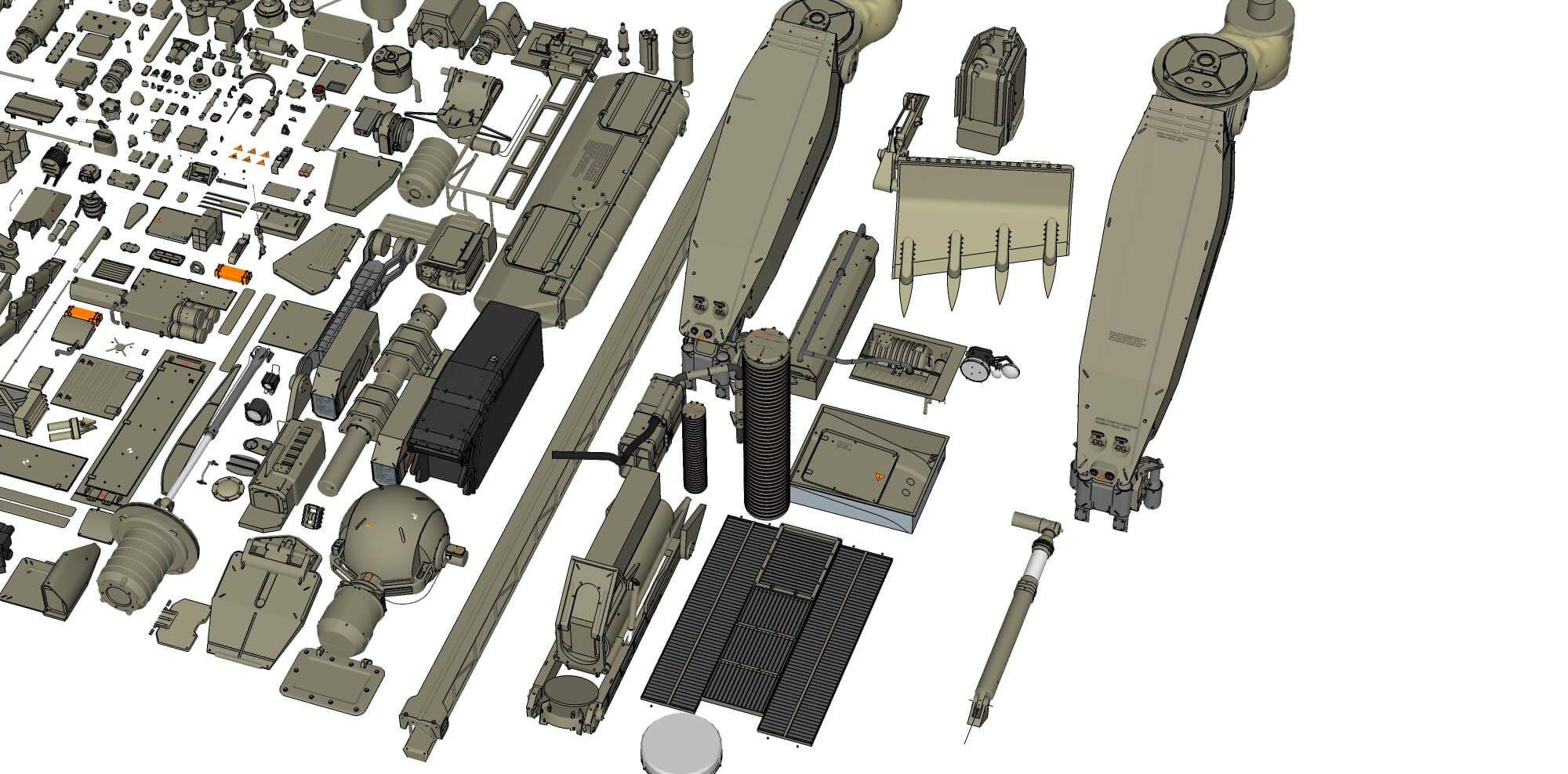 Mechanics Collection 1 Kitbash 3D Model by Chtazi
