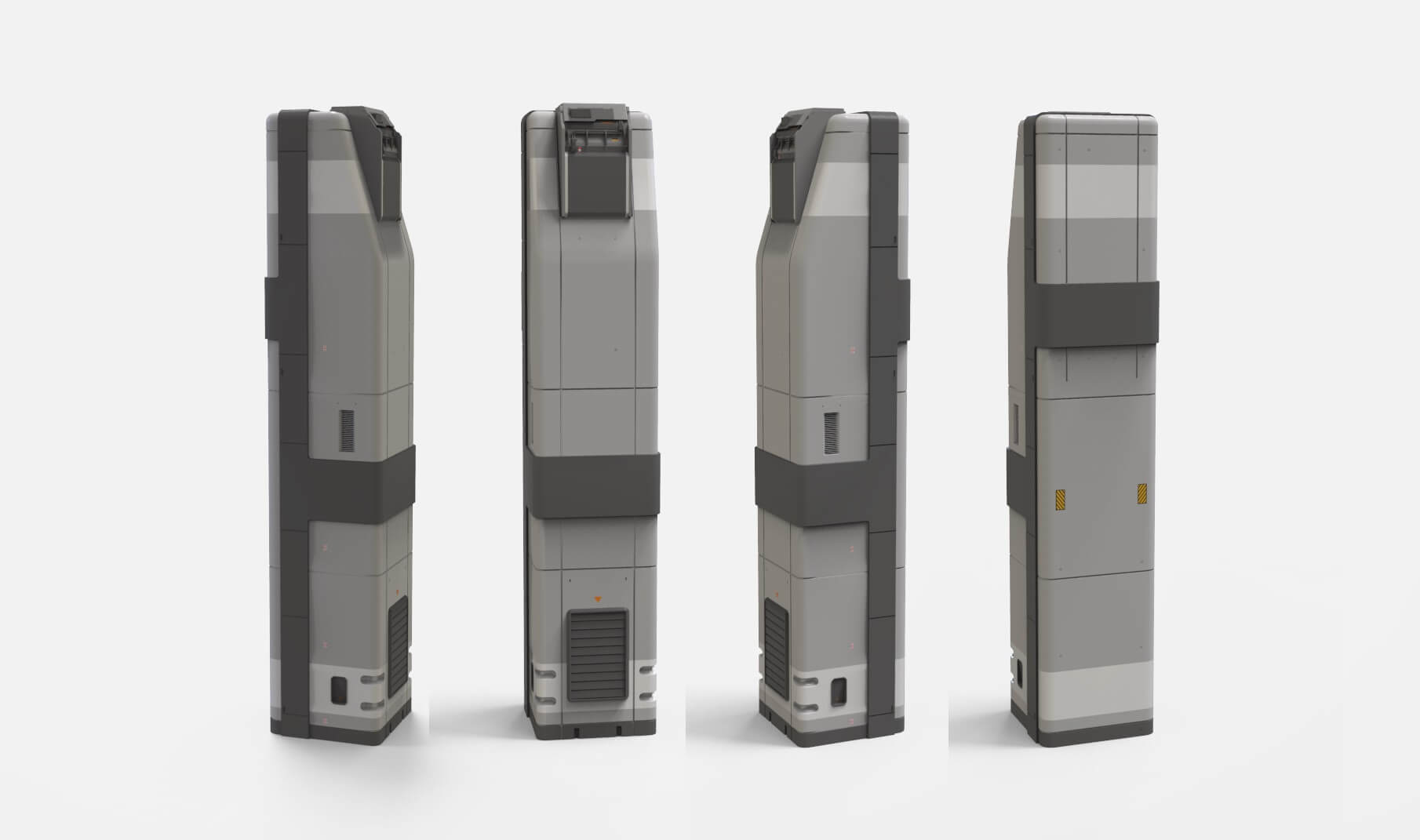 Sci-Fi Architecture Kitbash 2 3D Model by Chtazi