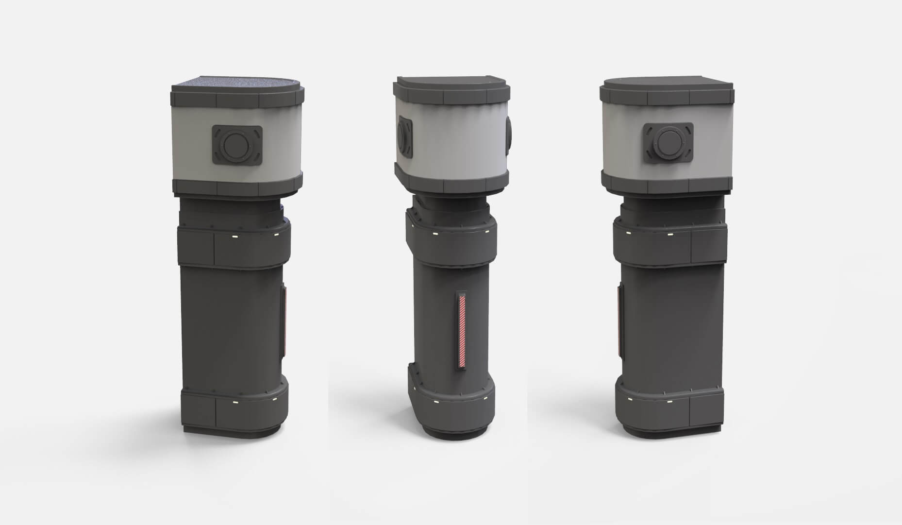 Sci-Fi Architecture Kitbash 2 3D Model by Chtazi