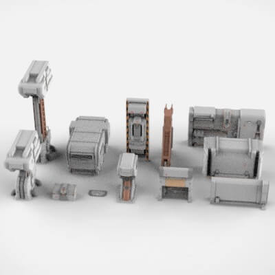 Sci-Fi Architecture Kitbash 27
