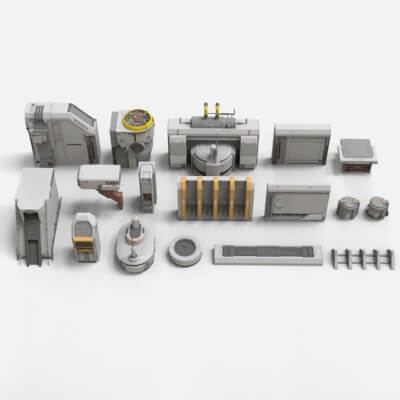 Sci-Fi Architecture Kitbash 46