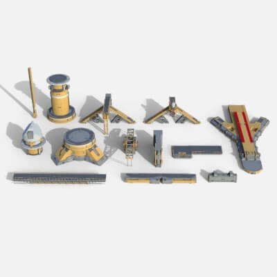 Sci-Fi Architecture Kitbash 58