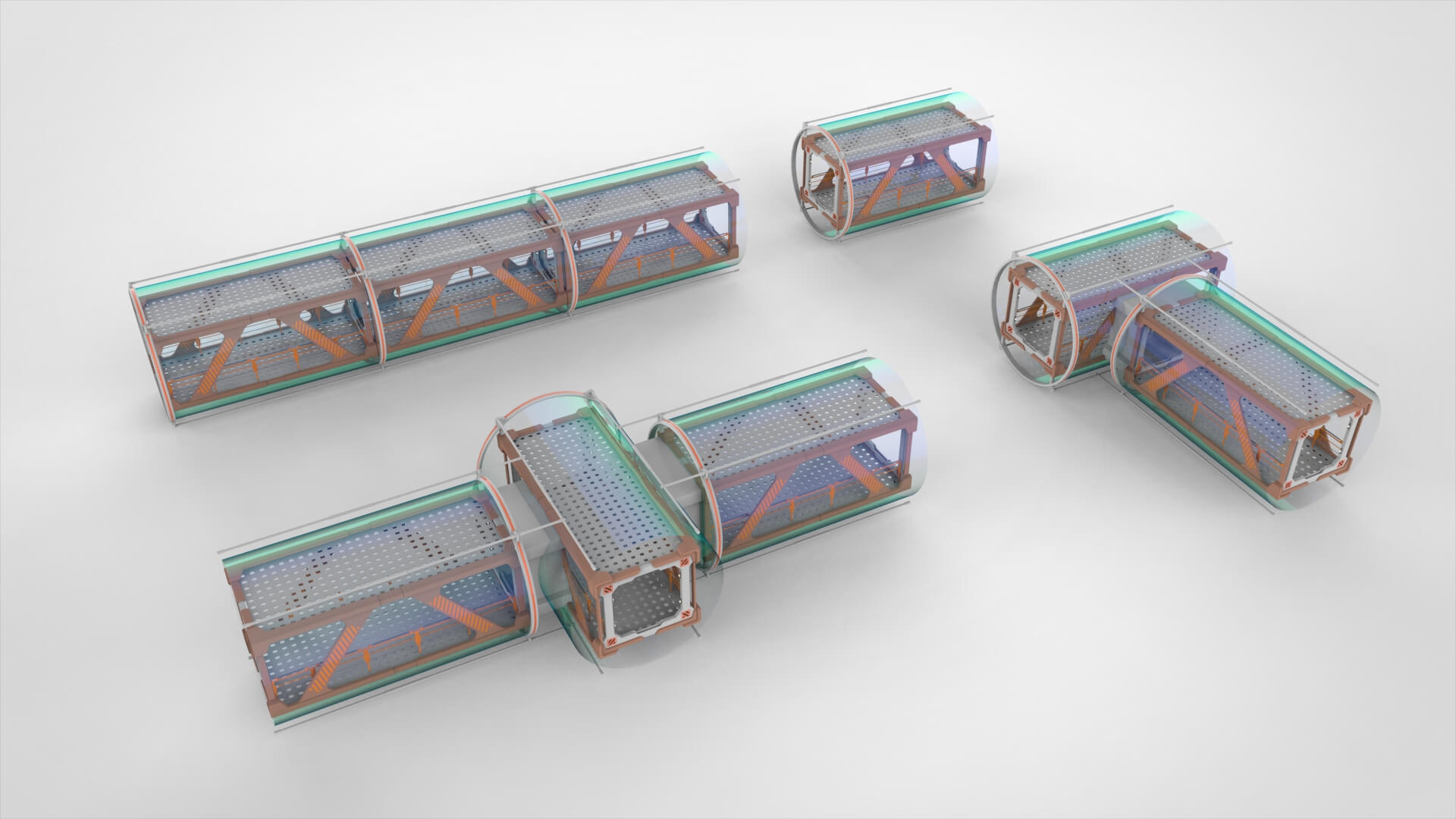Sci Fi Modular Environment 1 - 3D Model by Chtazi