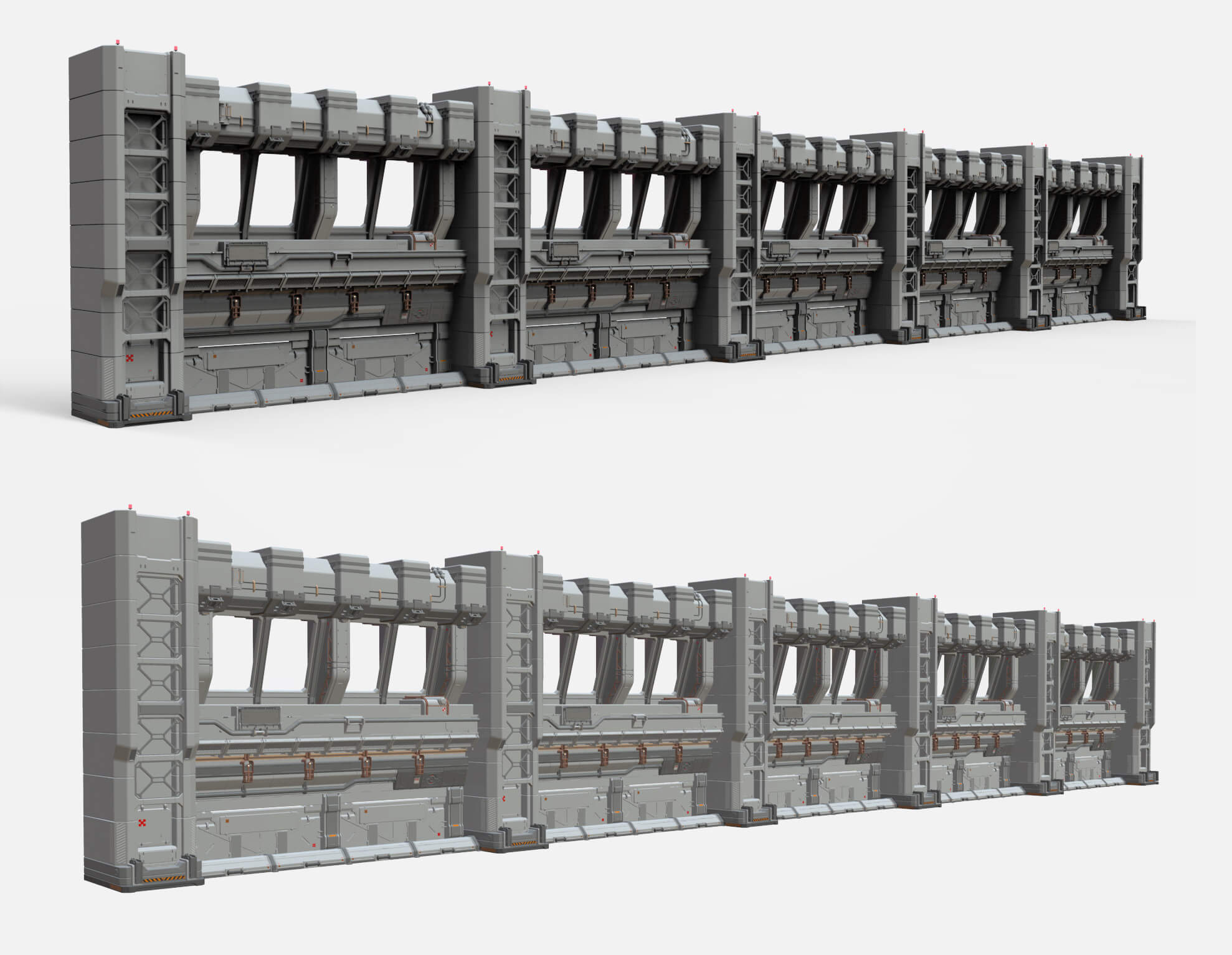 Sci-Fi Modular Environment 5 3D Model by Chtazi