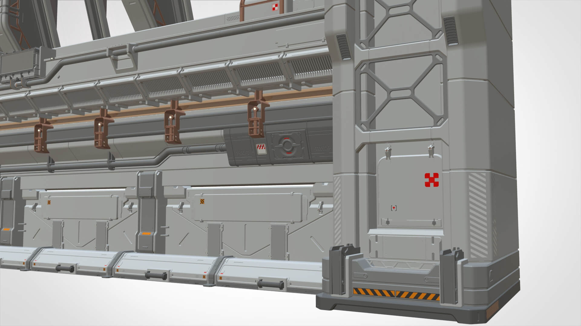 Sci Fi Modular Environment 5 3d Model By Chtazi