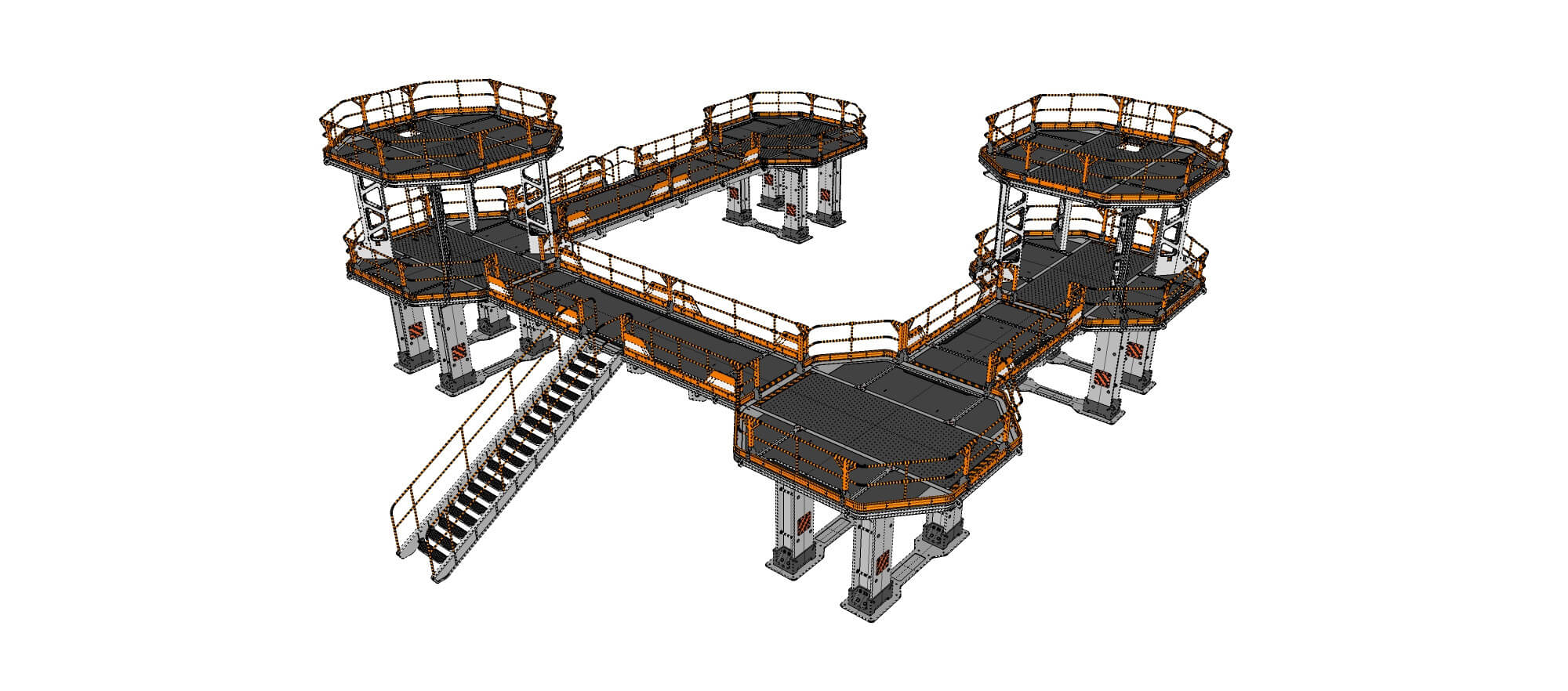 Sci-Fi Modular Environment 9 3D Model by Chtazi