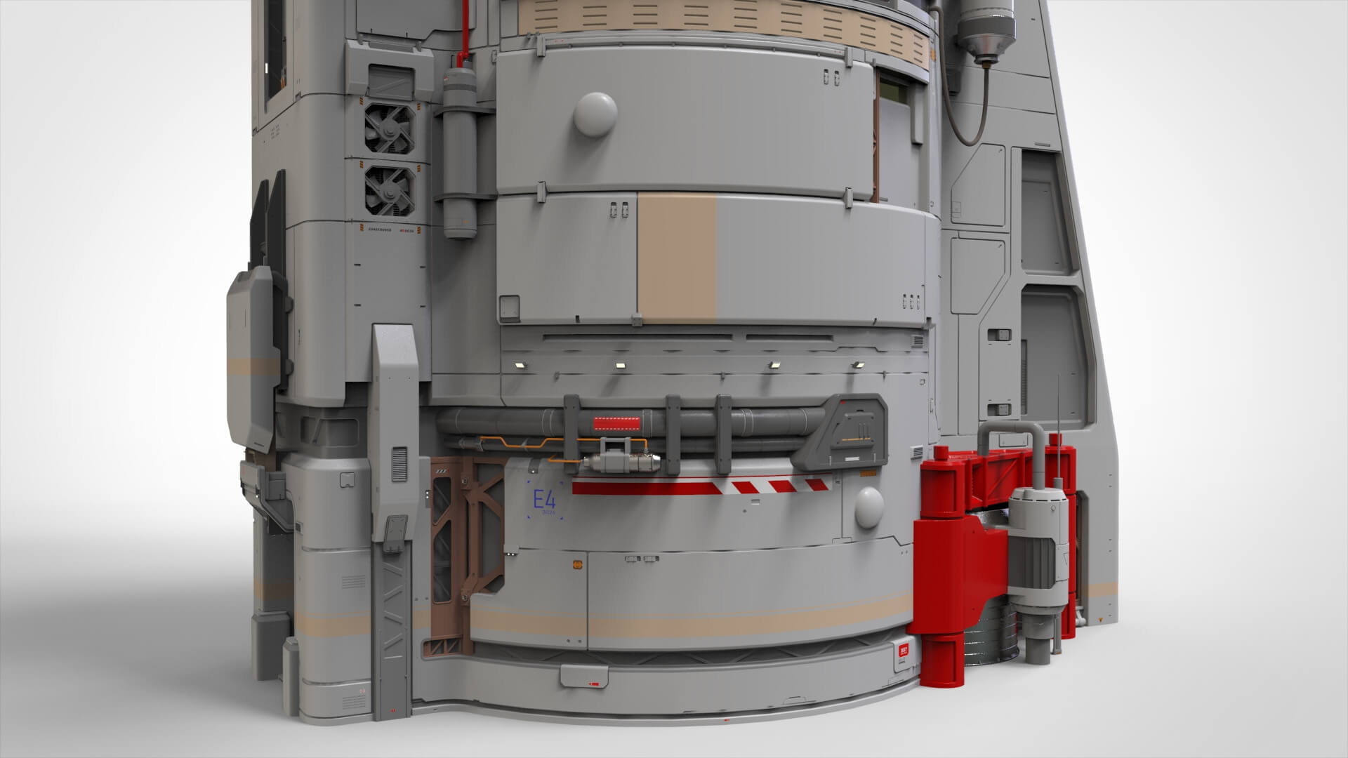 Sci-Fi Observation Post 3D Model by Chtazi