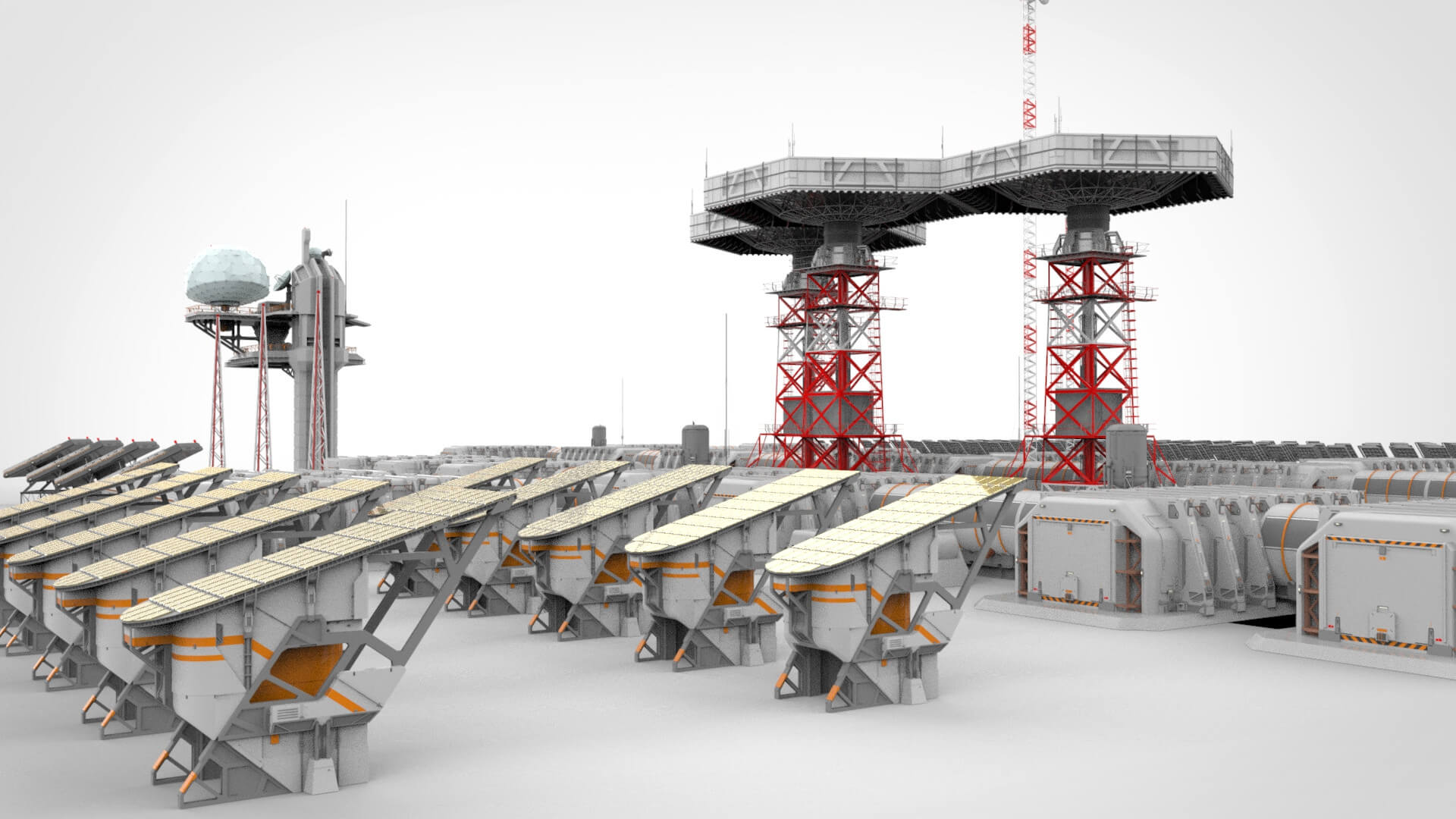 Sci Fi Outpost - 3D Model by Chtazi