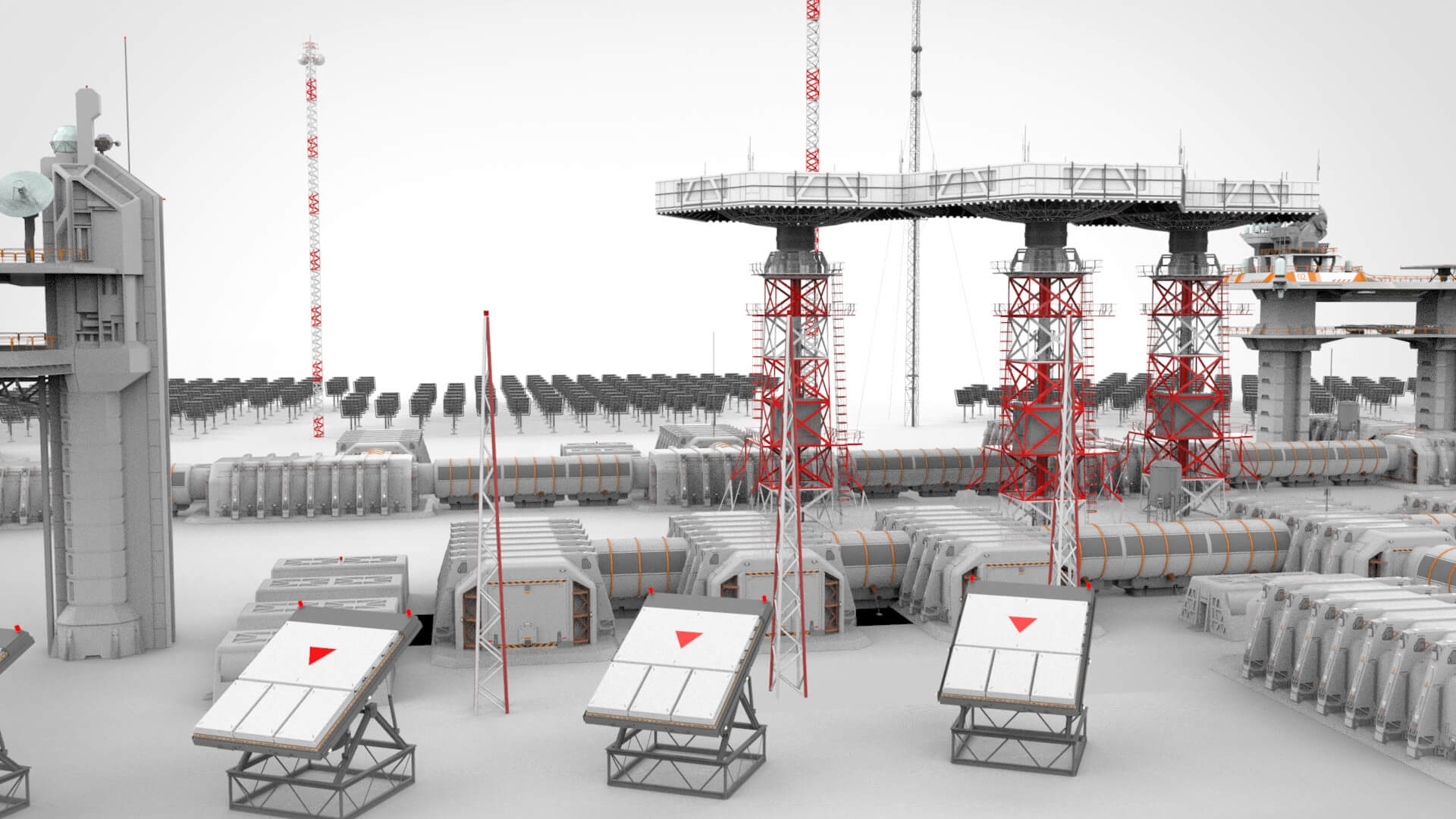 Sci Fi Outpost - 3D Model by Chtazi