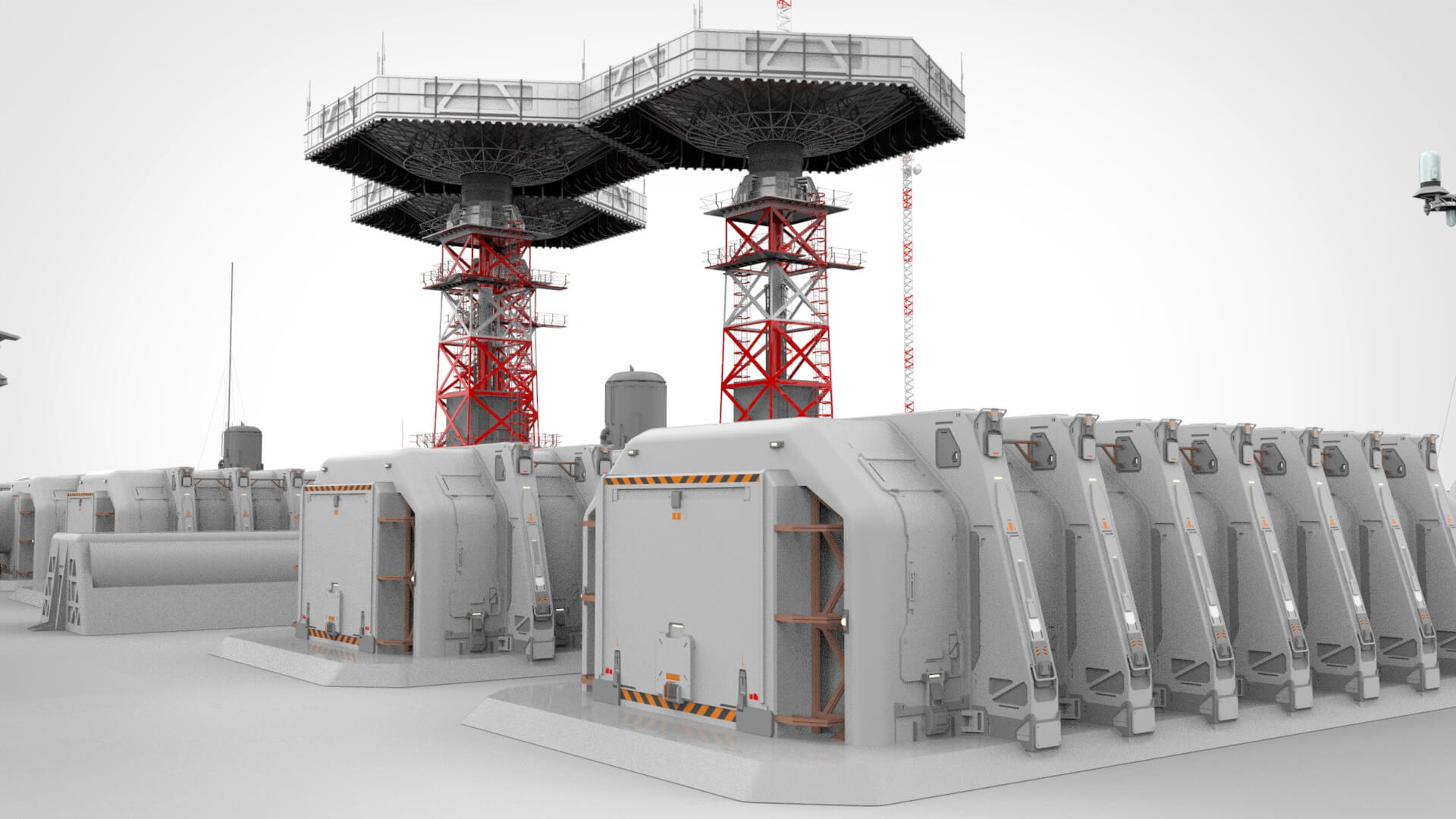 Sci Fi Outpost - 3D Model by Chtazi