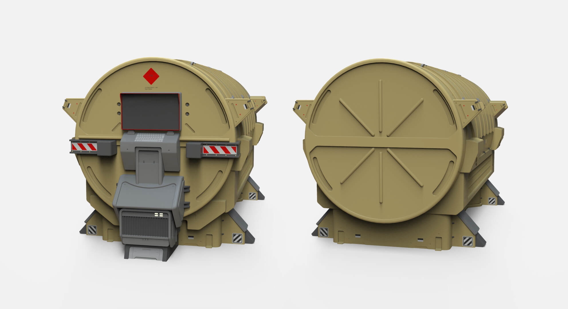 Sci Fi Props 3 3d Model By Chtazi