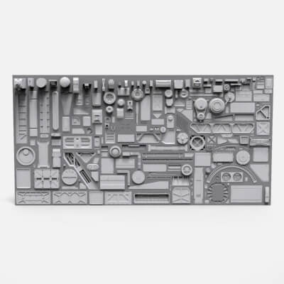 Sci-Fi Trim Sheets 3
