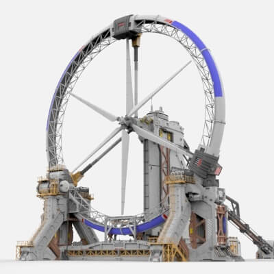 Sci-Fi Wind Turbine 2 by Chtazi