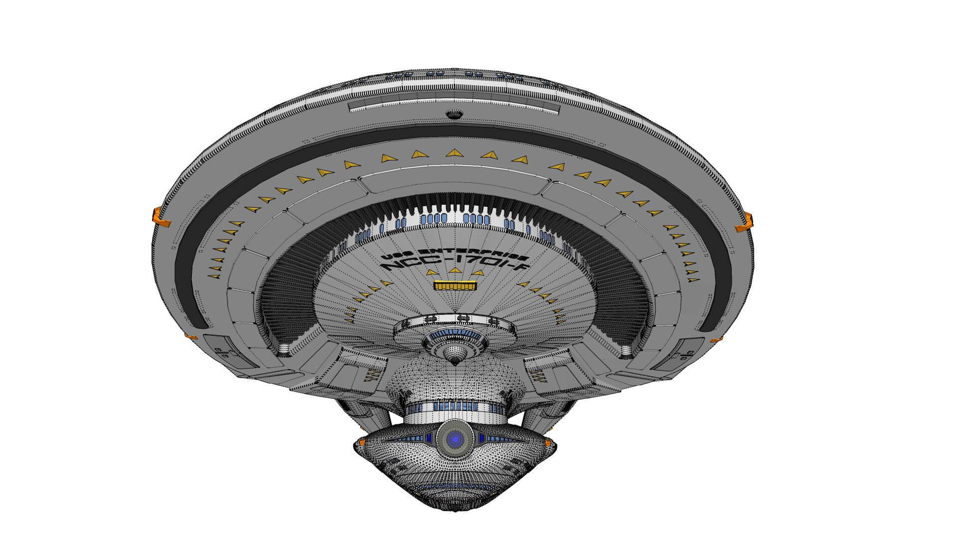 Star Trek USS Enterprise Ncc 1701-f 3D Model by Chtazi