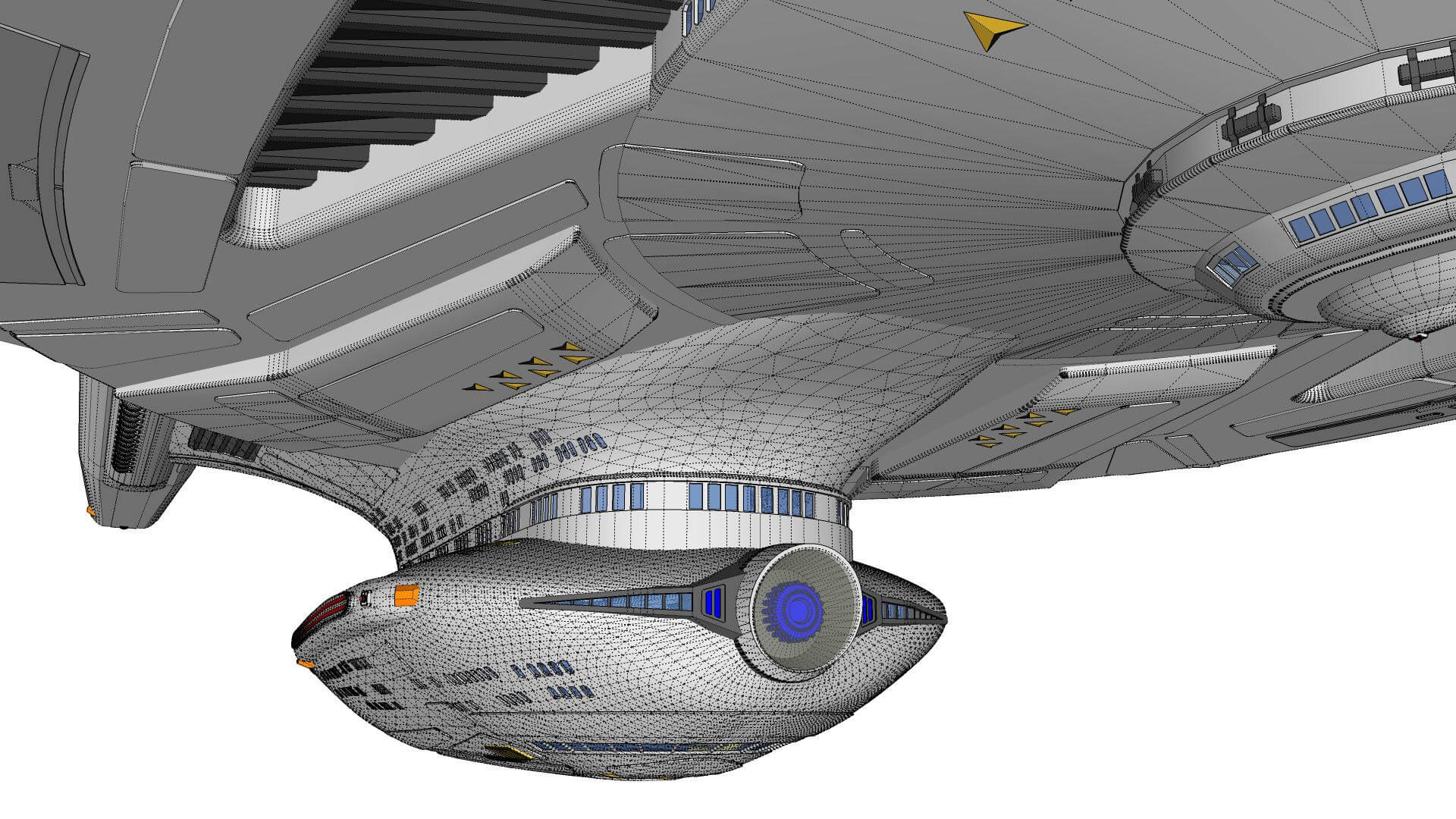 Star Trek USS Enterprise Ncc 1701-F 3D Model by Chtazi