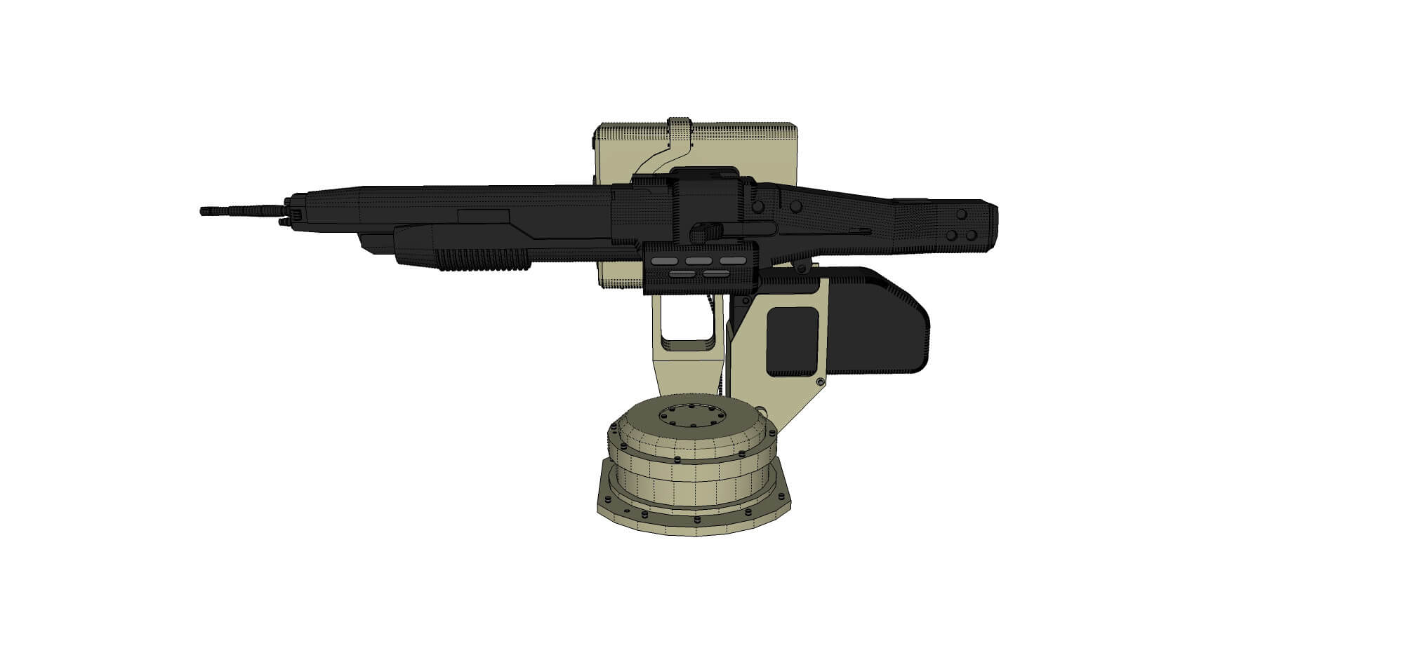 Turret 1 3d model by Chtazi