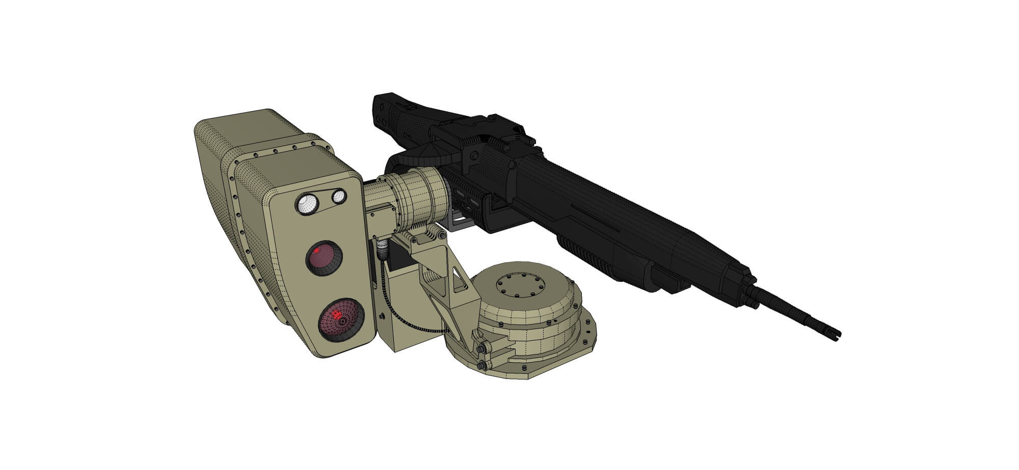 Turret 1 3d model by Chtazi