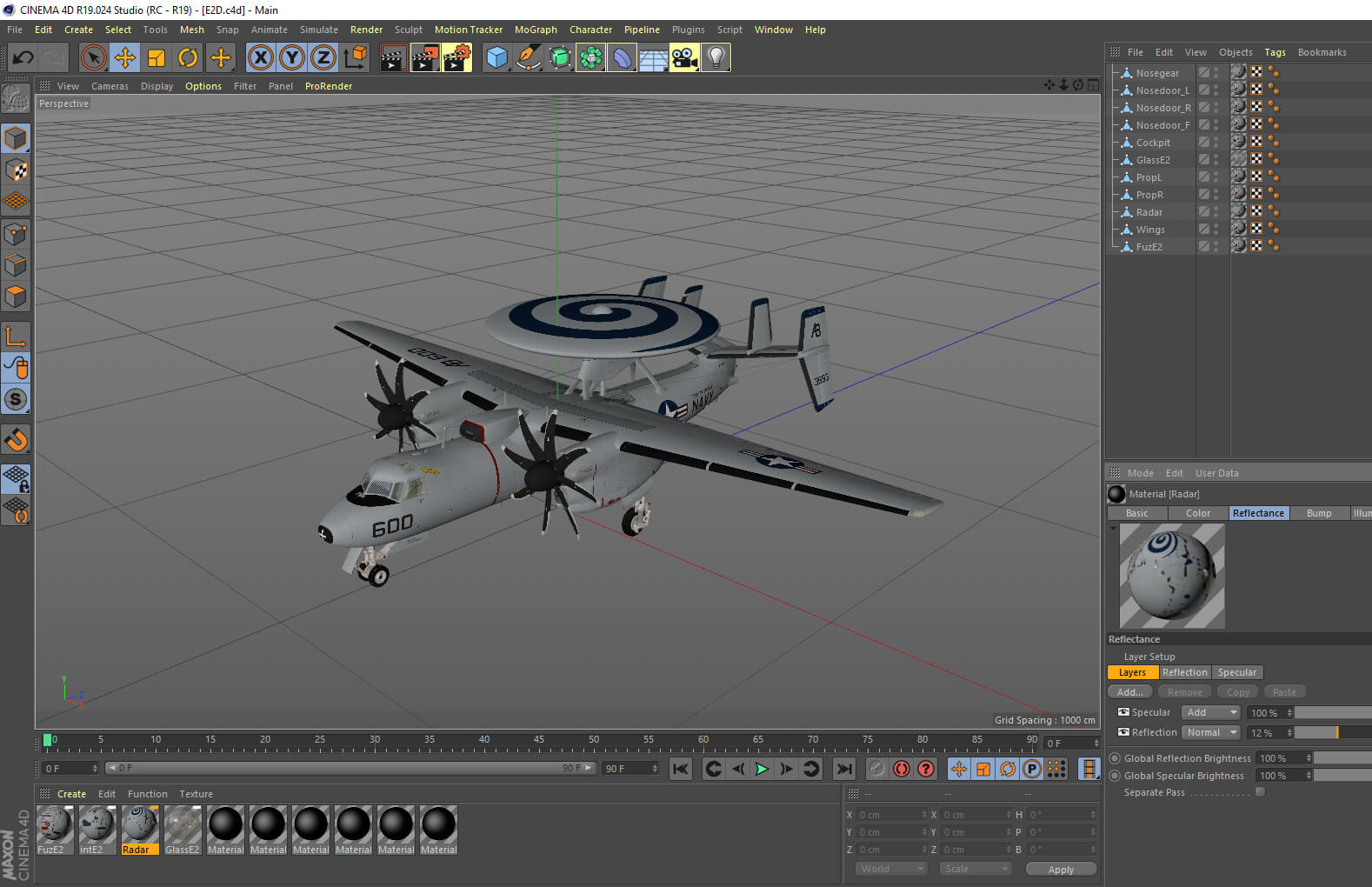 E-2 Hawkeye 3D Model by citizensnip