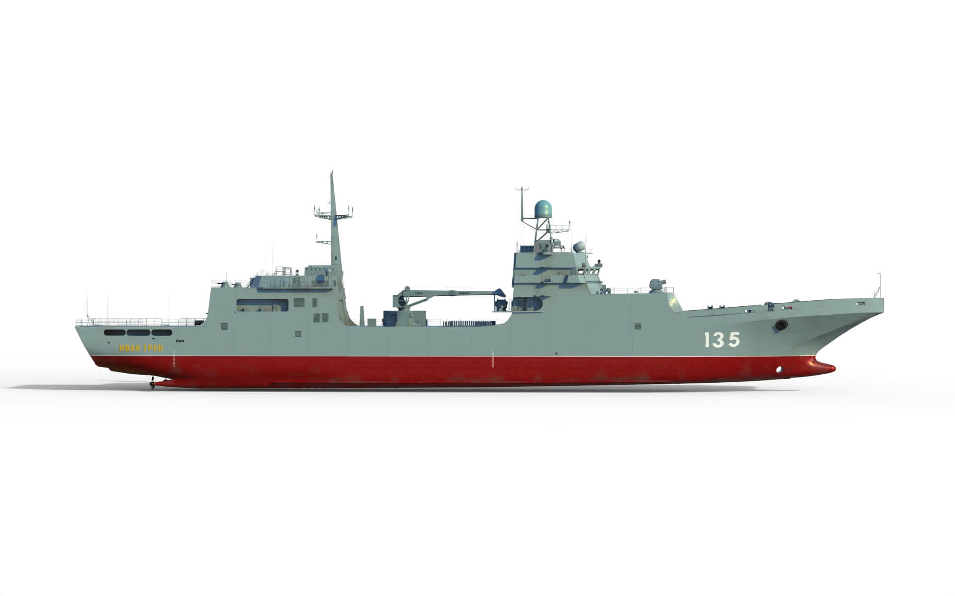 Ivan Gren Landing Ship Bdk 11711 - 3D Model by citizensnip
