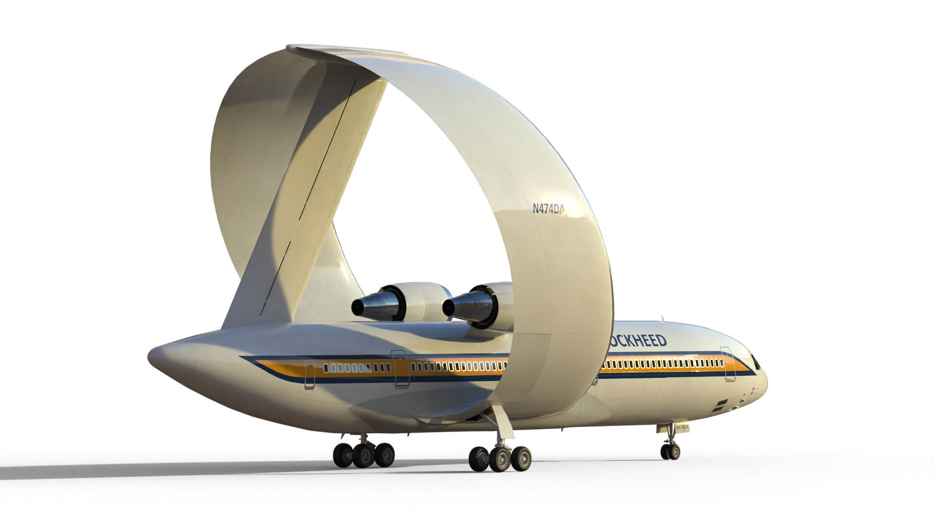 Lockheed Ring Wing Airliner 3D Model by citizensnip