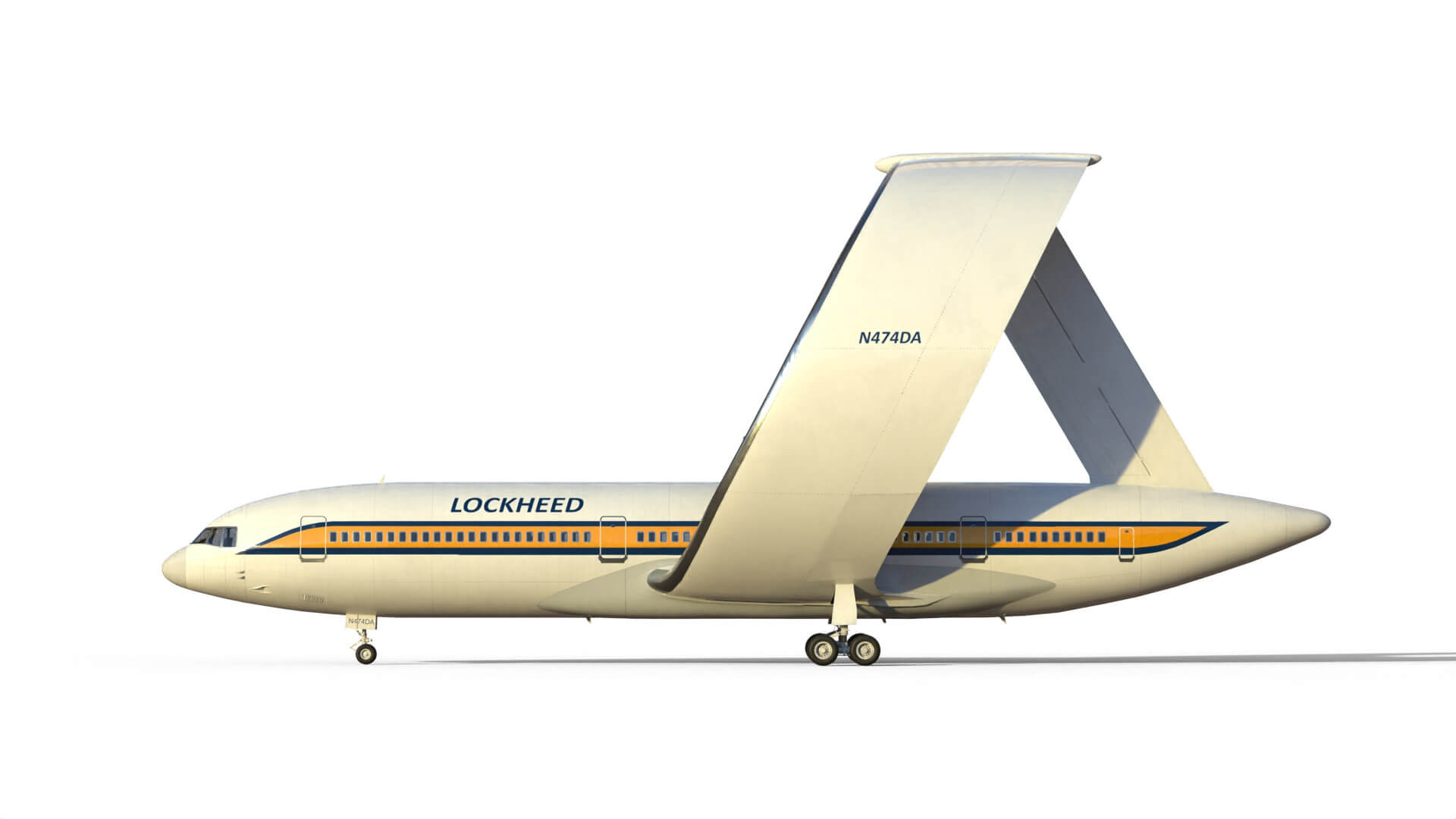 Lockheed Ring Wing Airliner 3D Model by citizensnip