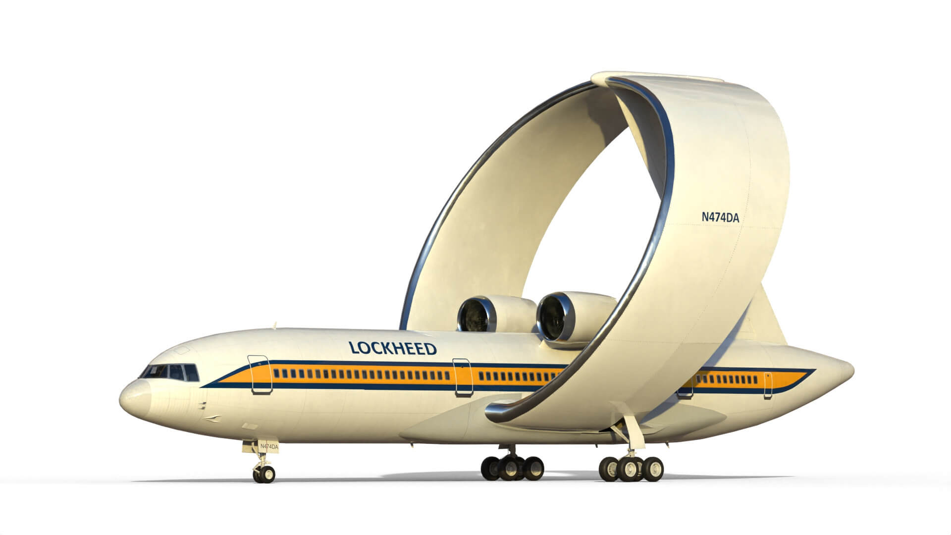 Lockheed Ring Wing Airliner 3D Model by citizensnip