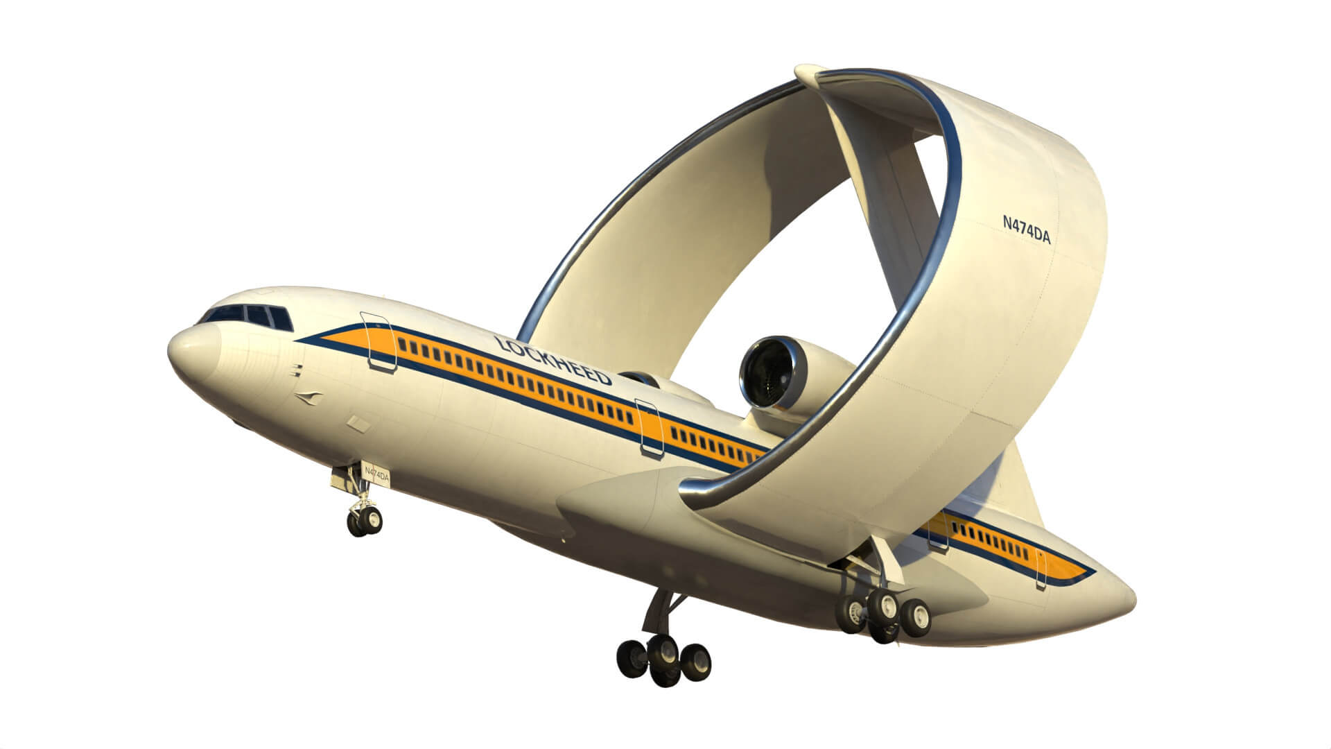 Lockheed Ring Wing Airliner 3D Model by citizensnip
