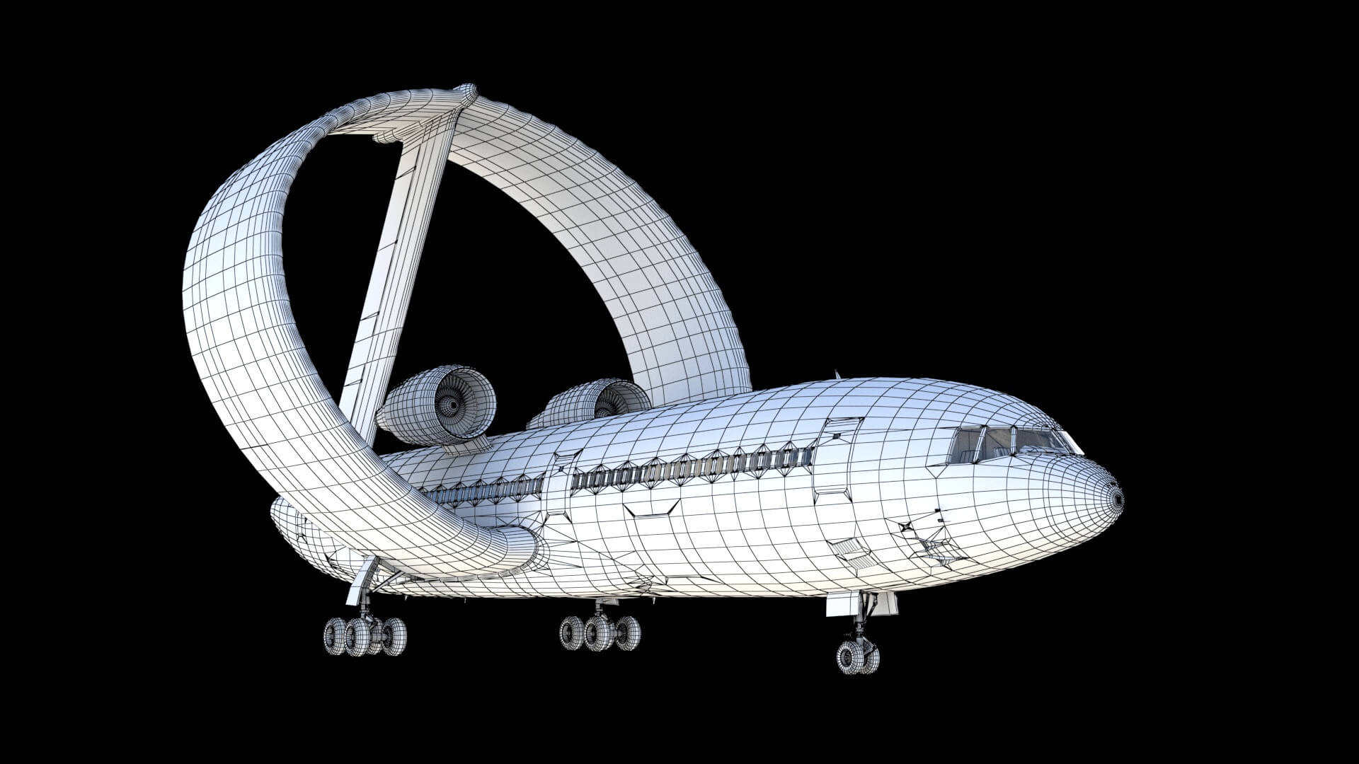 Lockheed Ring Wing Airliner 3D Model by citizensnip