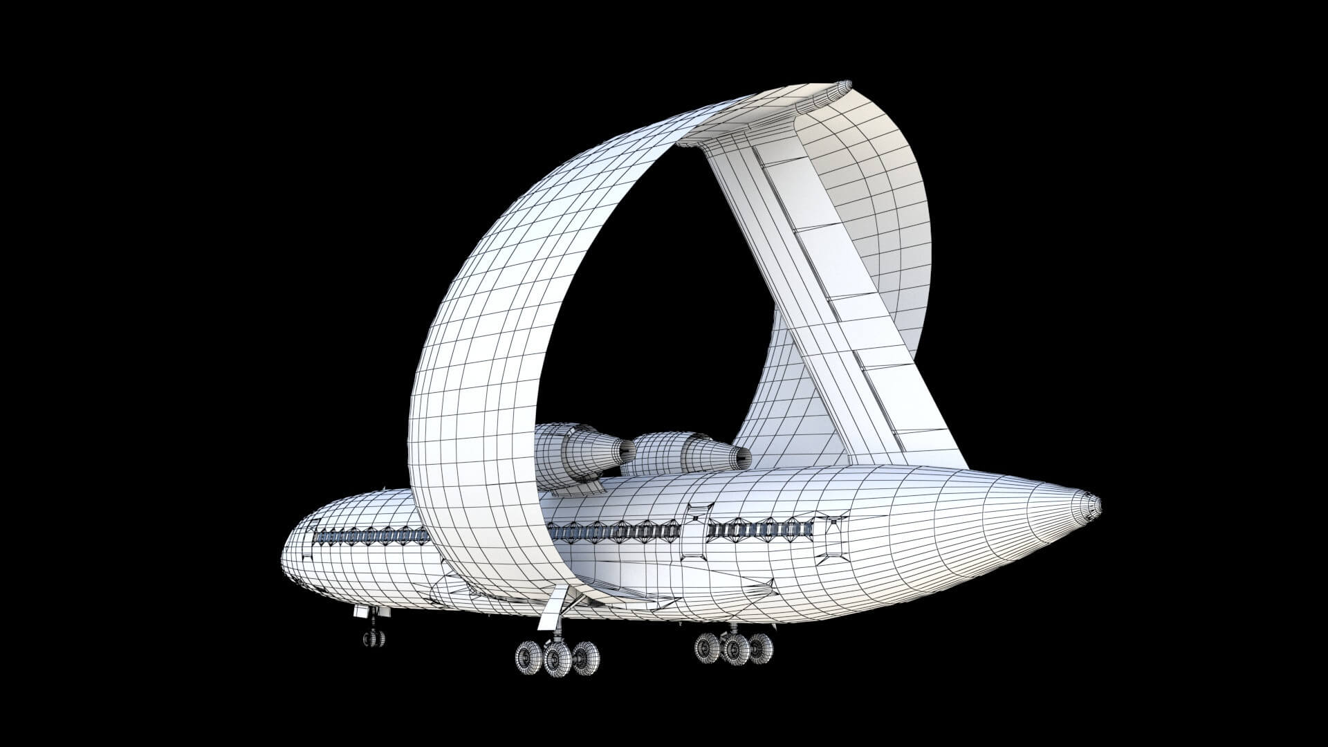 Lockheed Ring Wing Airliner 3D Model by citizensnip