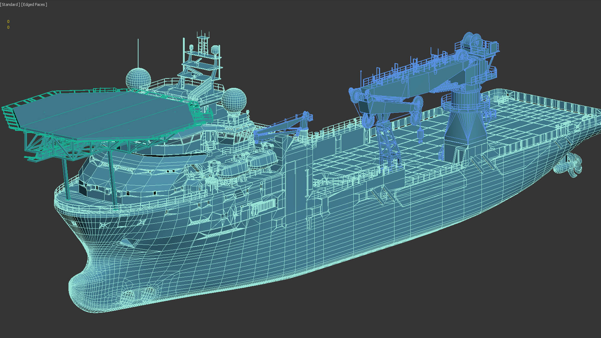 Offshore Platform Supply Vessel - 3D Model by citizensnip