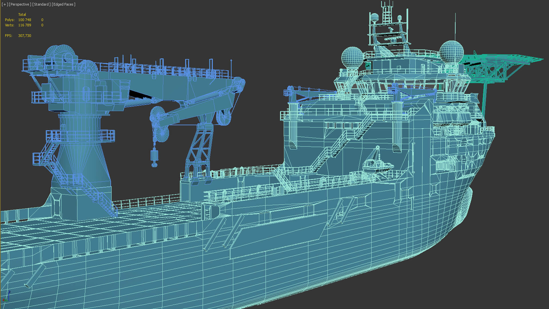Offshore Platform Supply Vessel - 3D Model by citizensnip