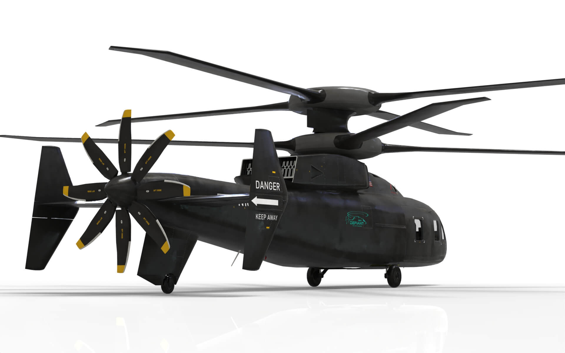 SB 1 Defiant Helicopter Sikorsky Boeing 3D Model by citizensnip