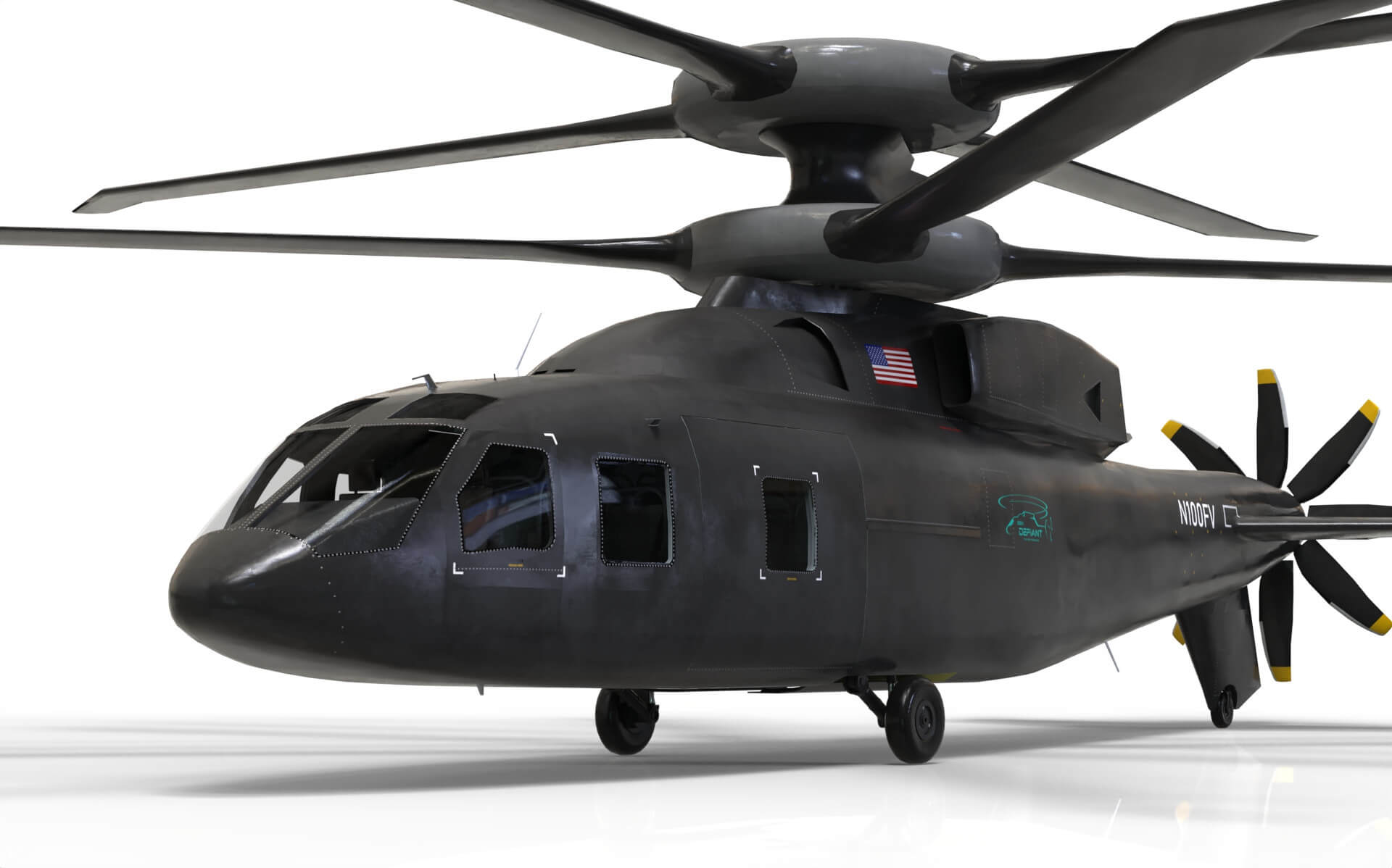 SB 1 Defiant Helicopter Sikorsky Boeing 3D Model by citizensnip