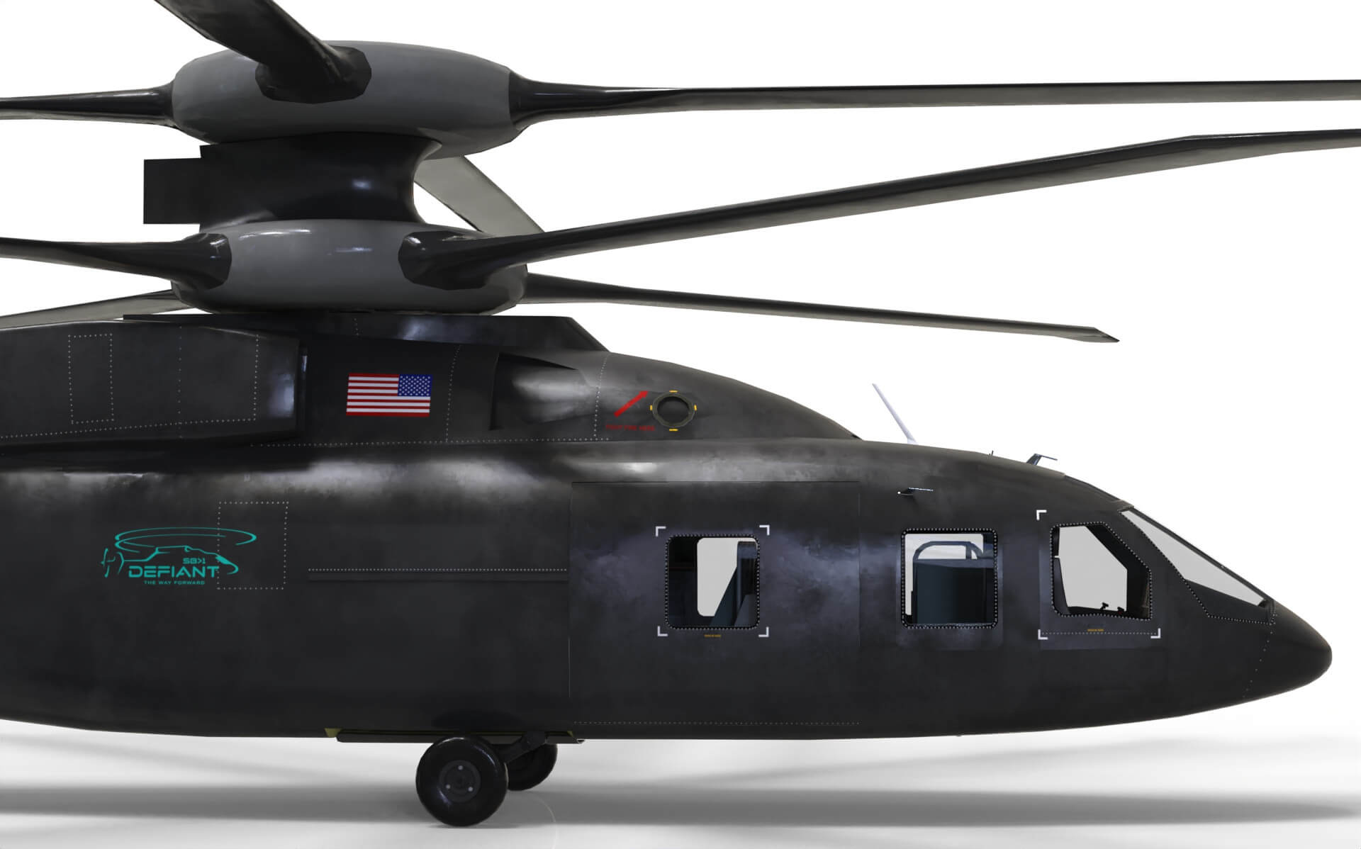 SB 1 Defiant Helicopter Sikorsky Boeing 3D Model by citizensnip