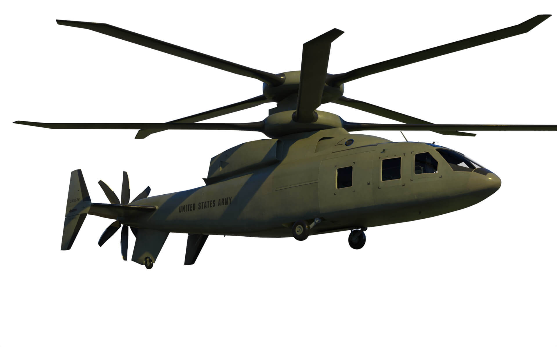 SB 1 Defiant Helicopter Sikorsky Boeing 3D Model by citizensnip